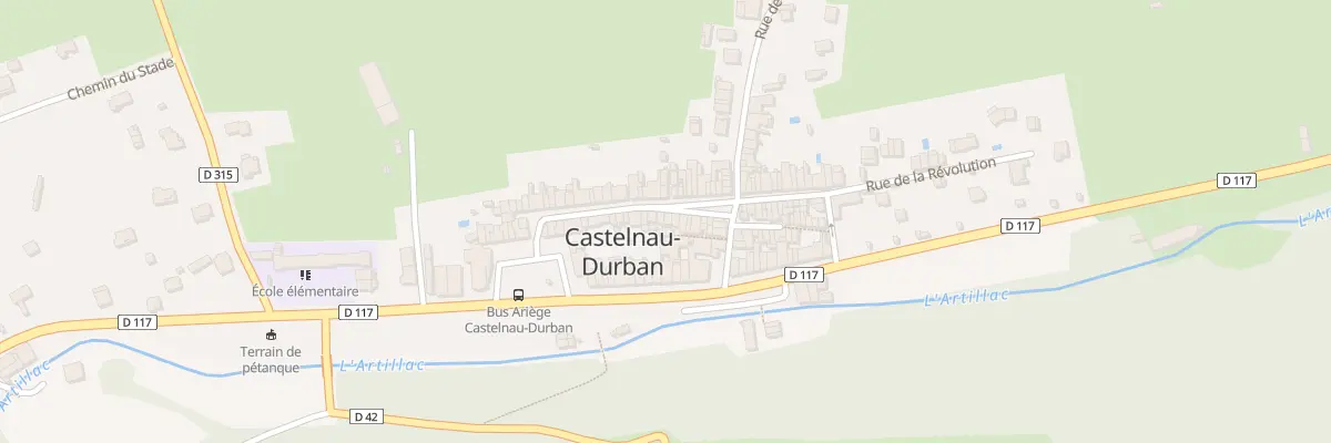 Plan du 136 Le Village à Castelnau-Durban