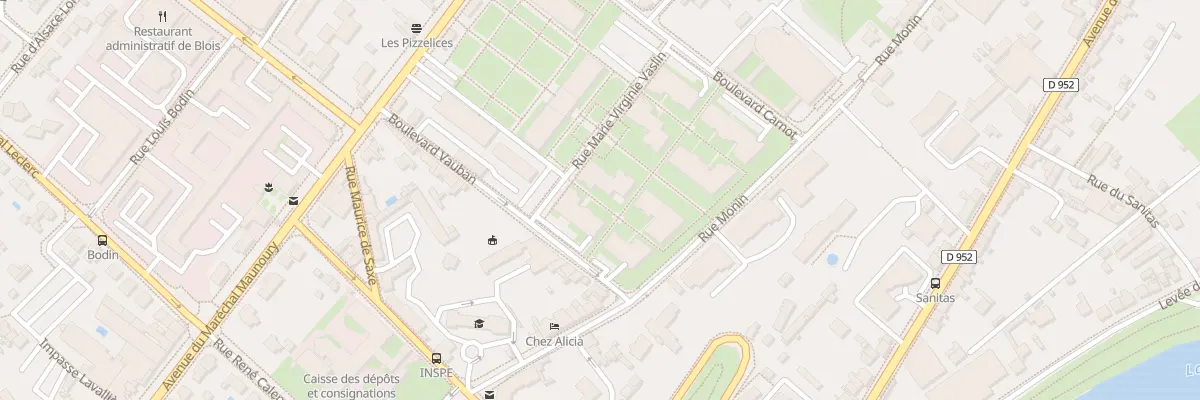 Plan du 1 Rue Marie Virginie Vaslin à Blois