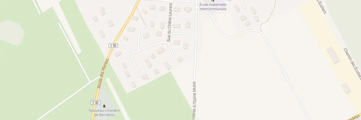 Plan du 9 Rue du Chene Laurent aux Trois Lacs