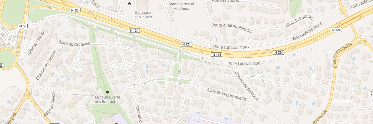 Plan du 32 All de la Garonnette à Colomiers