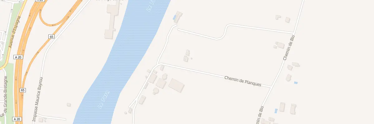 Plan du 258 Che de Planques à Montauban