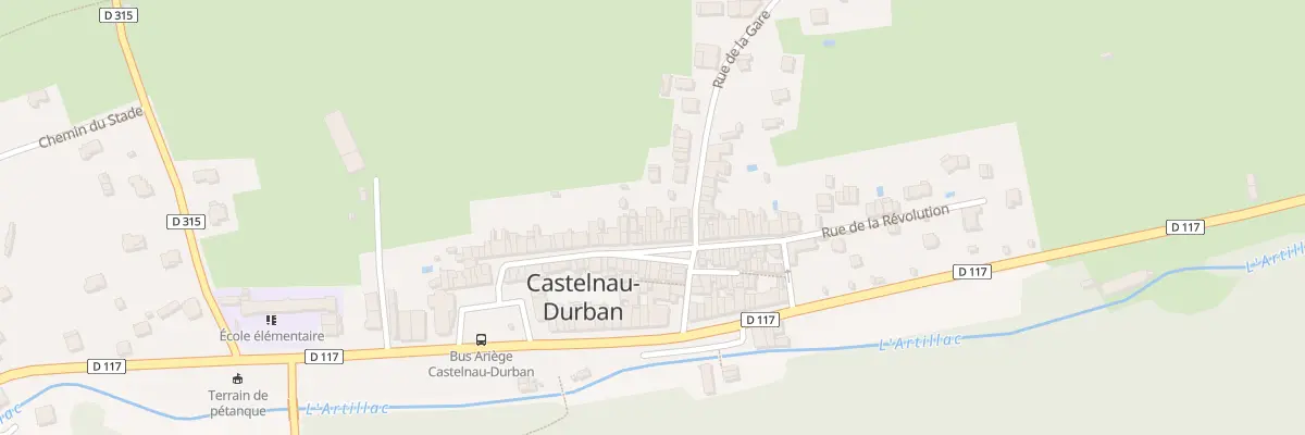 Plan du 47 Le Village à Castelnau-Durban