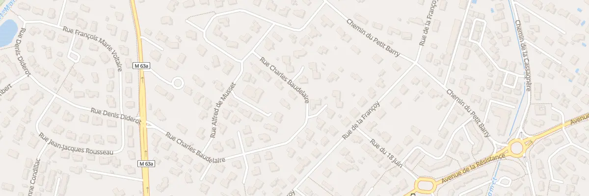 Plan du 2C Rue Charles Baudelaire à Cugnaux