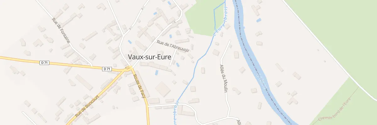 Plan du 8 Rue de l’Abreuvoir à Vaux-sur-Eure