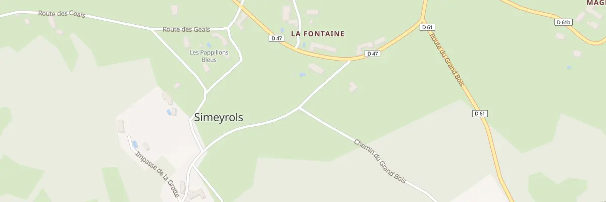 Plan du 81 Le Bourg à Simeyrols
