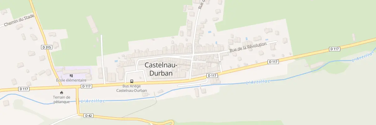 Plan du 130 Le Village à Castelnau-Durban