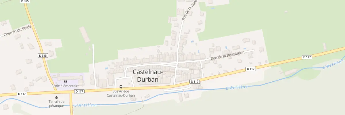 Plan du 50 Le Village à Castelnau-Durban