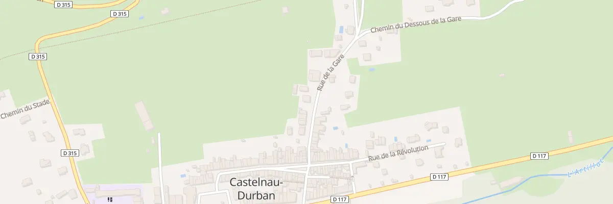 Plan du 56 Le Village à Castelnau-Durban