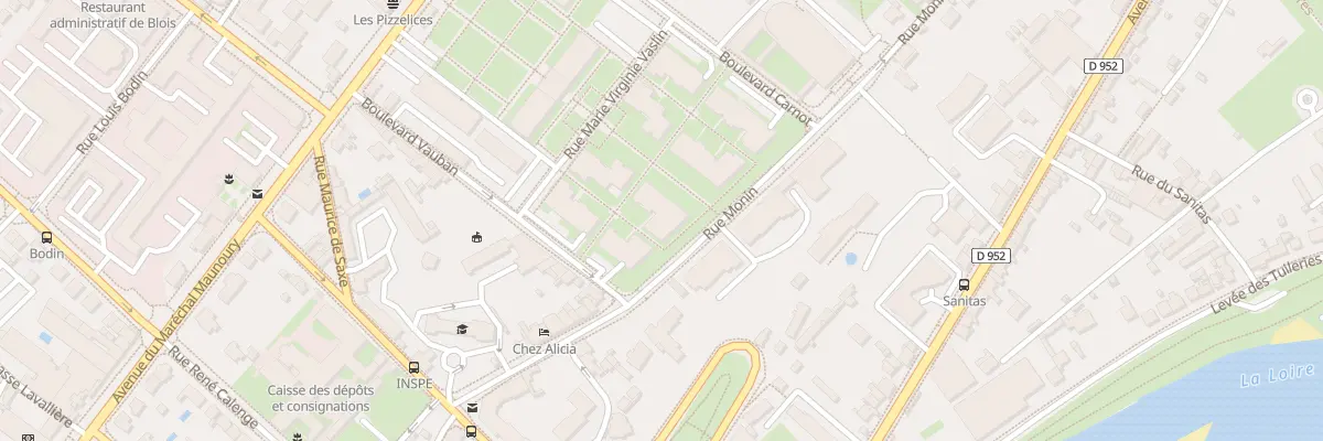 Plan du 1 Bd Vauban à Blois