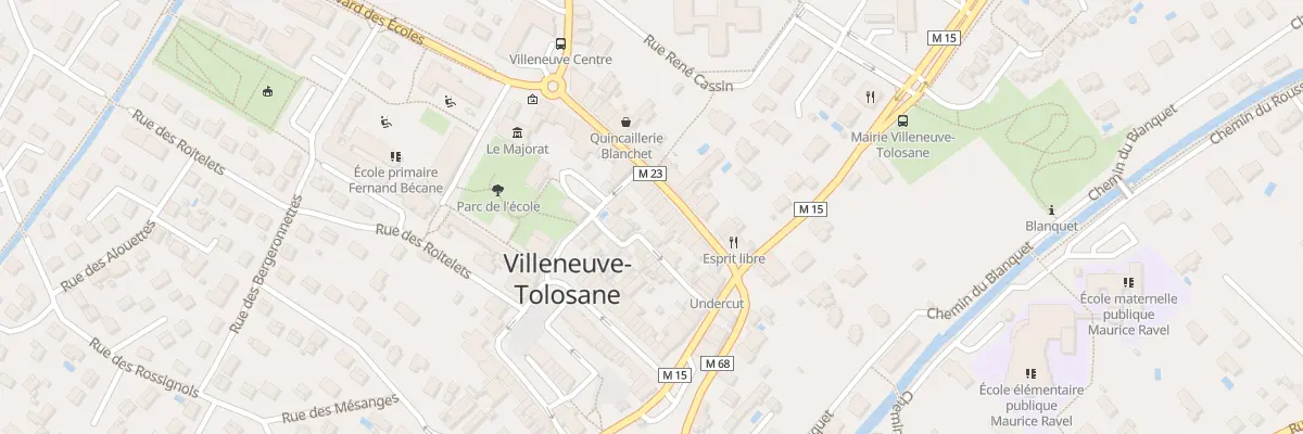 Plan du 15 Rue de la République à Villeneuve-Tolosane