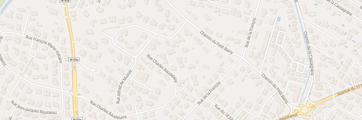 Plan du 7 Rue Charles Baudelaire à Cugnaux