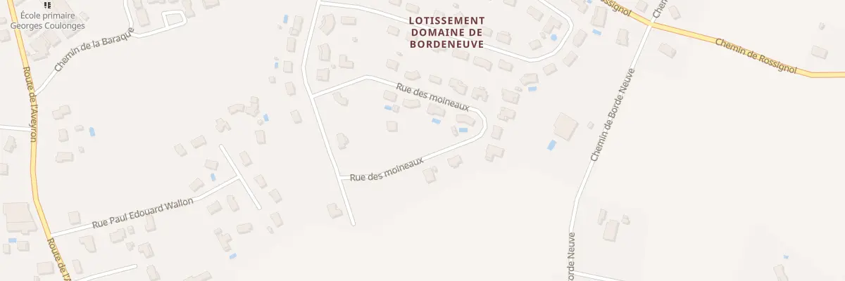 Plan du 50 Rue des Merles à Montauban