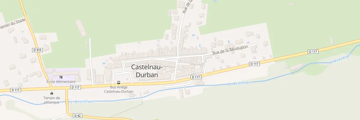 Plan du 124A Le Village à Castelnau-Durban