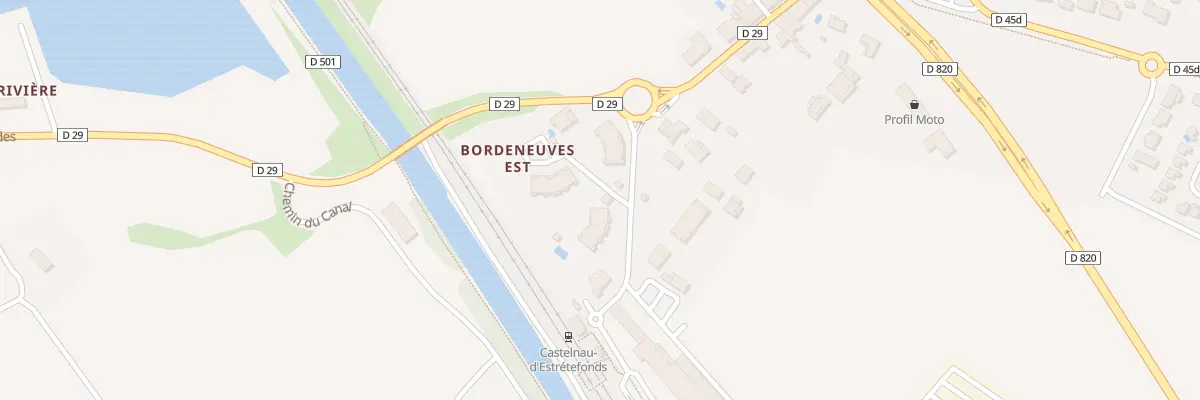 Plan du 4 Che de la Gare à Castelnau-d’Estrétefonds