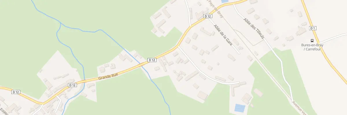 Plan du 2 Imp de Burette à Bures-en-Bray