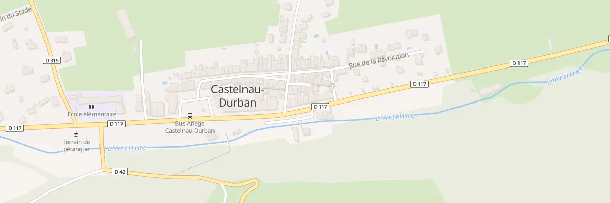 Plan du 161 Le Village à Castelnau-Durban