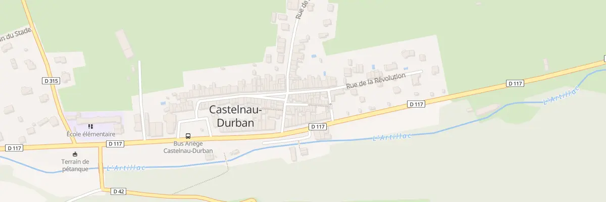 Plan du 109 Le Village à Castelnau-Durban