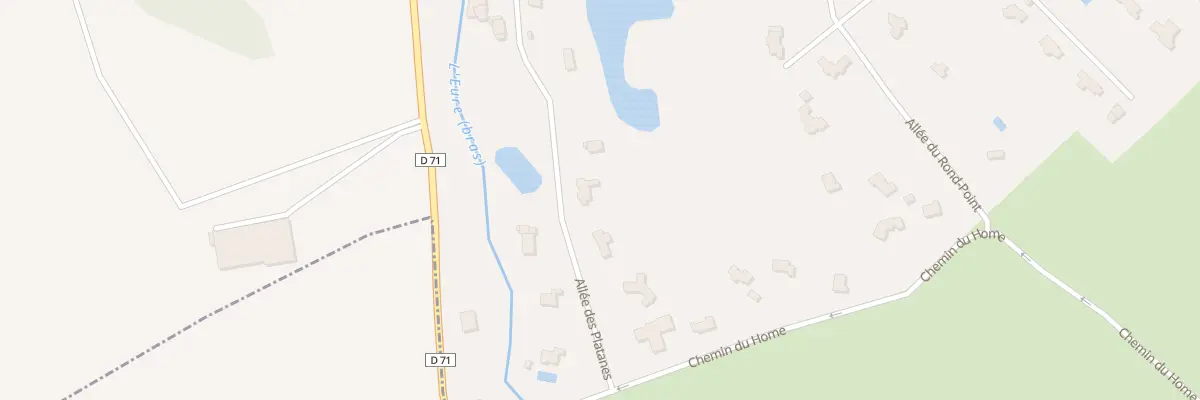 Plan du 52 All des Platanes à Vaux-sur-Eure
