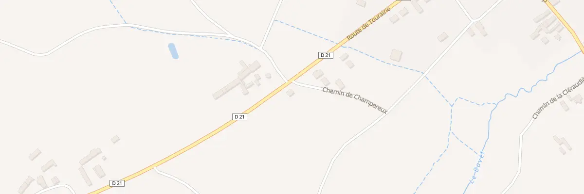 Plan du 17 Rte de Touraine à Choussy