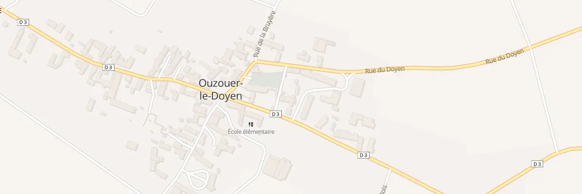 Plan du 3 Rue du Moulin à Vent à Ouzouer-le-Doyen