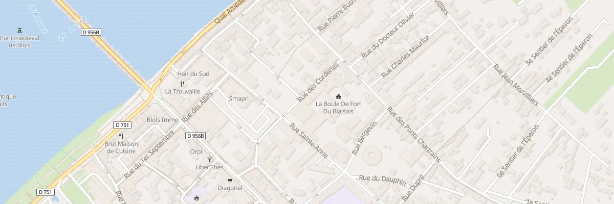 Plan du 9B Rue des Corderies à Blois