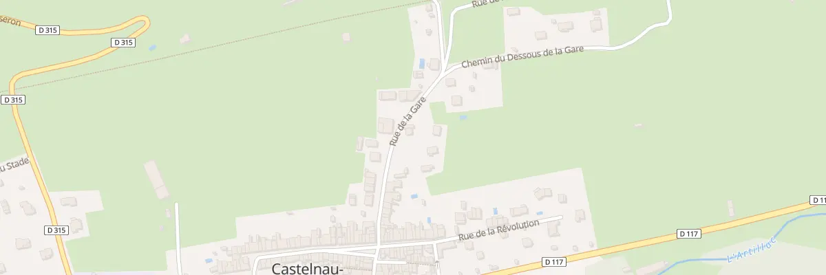 Plan du 5389 Rue de la Gare à Castelnau-Durban