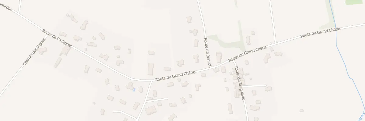 Plan du 694 Rte du Grand Chêne à Fabas