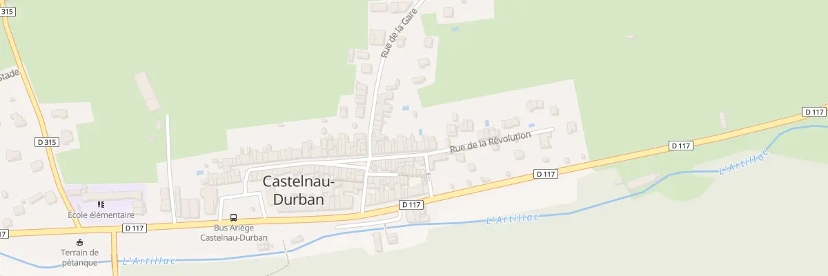 Plan du 85 Le Village à Castelnau-Durban