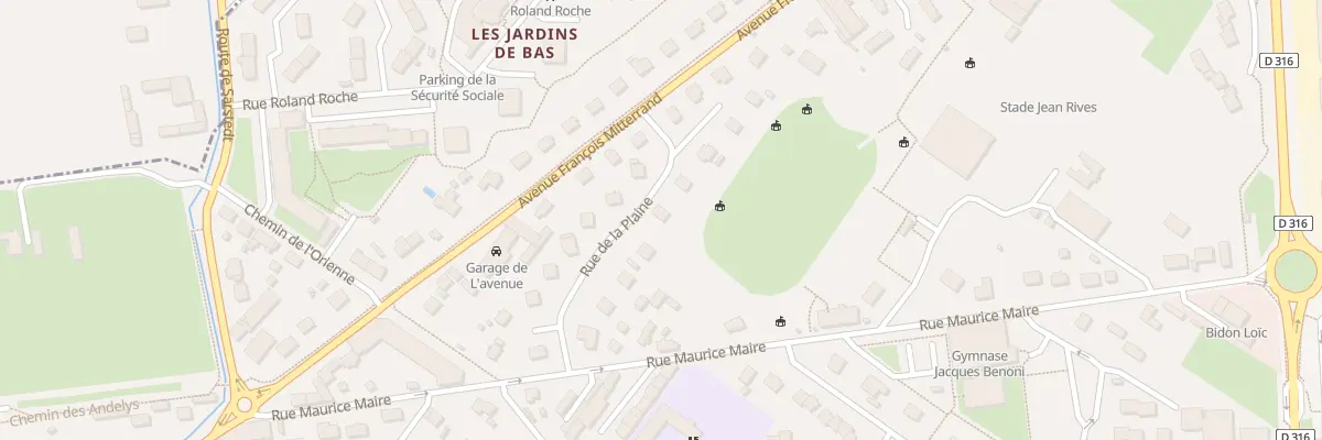 Plan du 10 Rue de la Plaine à Gaillon