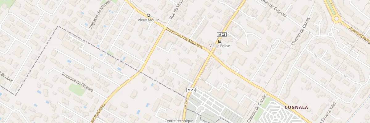 Plan du 50T Rue de la Vieille Église à Cugnaux