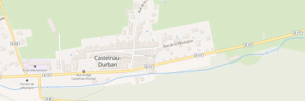 Plan du 102 Le Village à Castelnau-Durban
