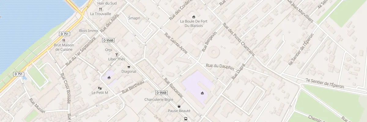 Plan du 23 Rue Sainte Anne à Blois
