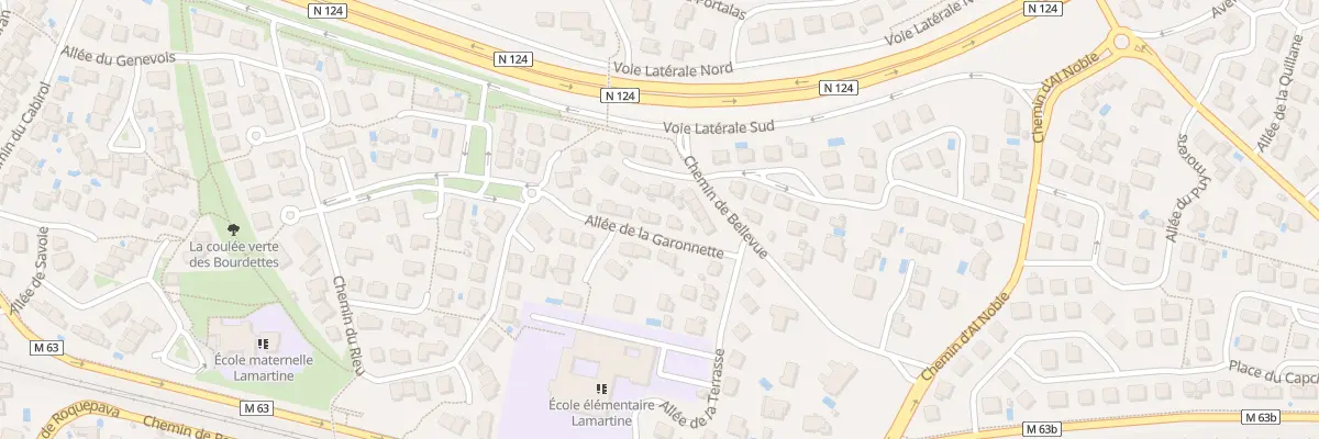 Plan du 4 All de la Garonnette à Colomiers