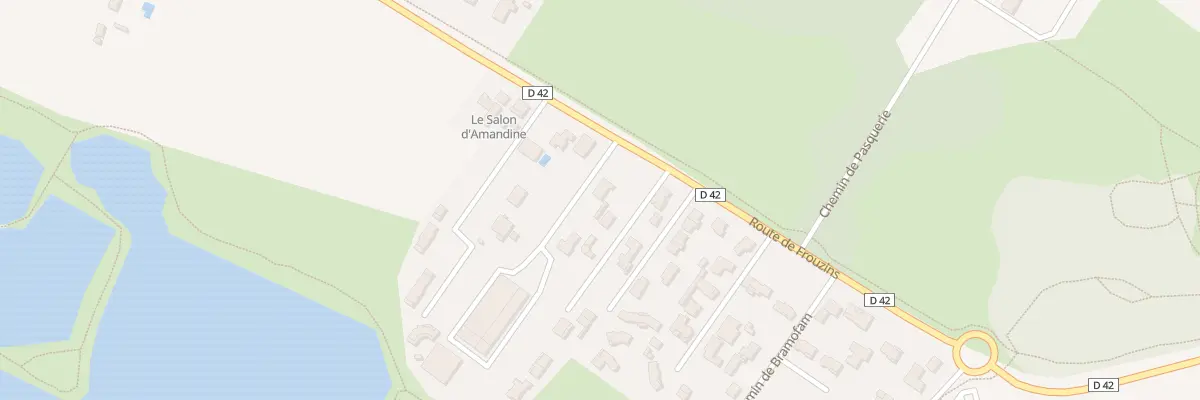 Plan du 57 Rte de Frouzins à Roques