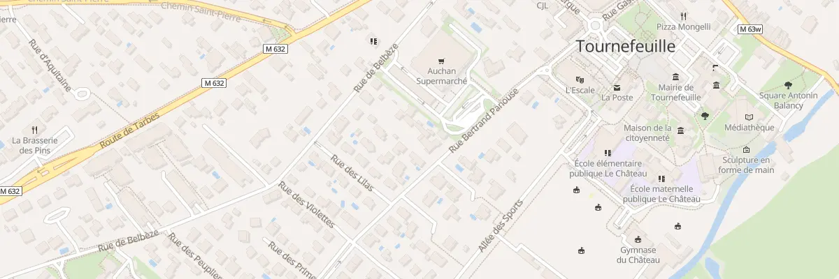 Plan du 15 Rue Bertrand Panouse à Tournefeuille