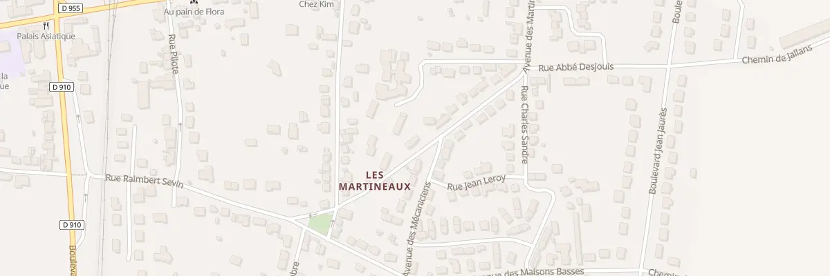 Plan du 8 Av des Martineaux à Châteaudun