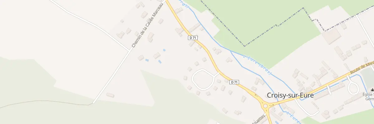 Plan du 11 Rte de Vaux sur Eure à Croisy-sur-Eure