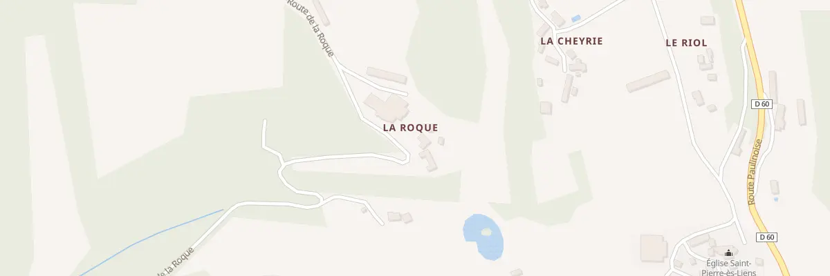 Plan du 71 La Borie à Paulin