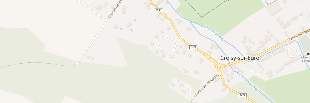 Plan du 18 Rpt du Messie à Croisy-sur-Eure