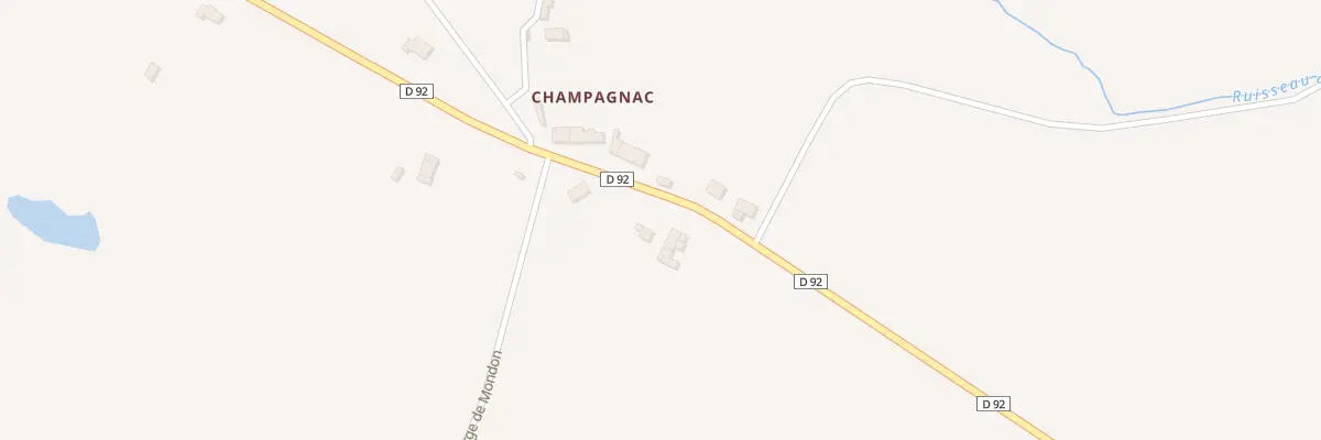 Plan du 3 Champagnac à Saint-Georges-les-Landes