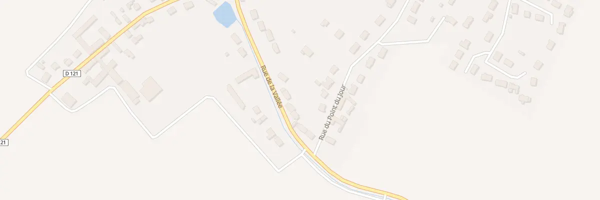 Plan du 21 Rue de la Vallee à Saint-Aubin-des-Bois