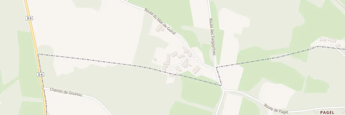 Plan du 70 Imp Guiral à Thédirac