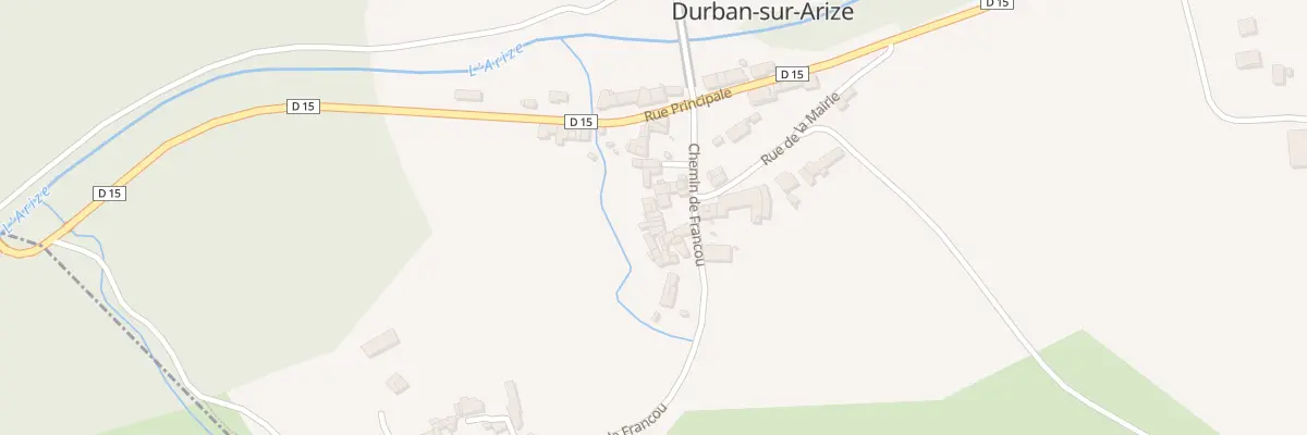 Plan du 14 Che de Francou à Durban-sur-Arize