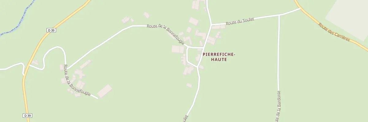Plan du 710 Rte De La Bonnefougie à Saint-Bonnet-la-Rivière