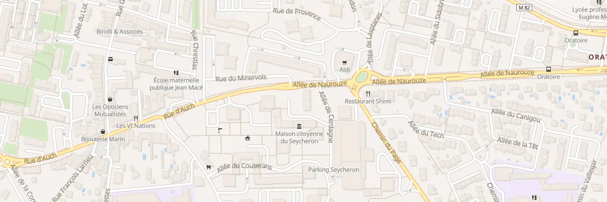 Plan du 4 All de Cerdagne à Colomiers