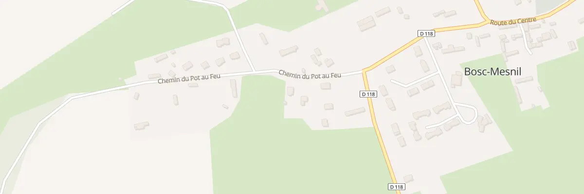 Plan du 99 Che du Pot au Feu à Bosc-Mesnil