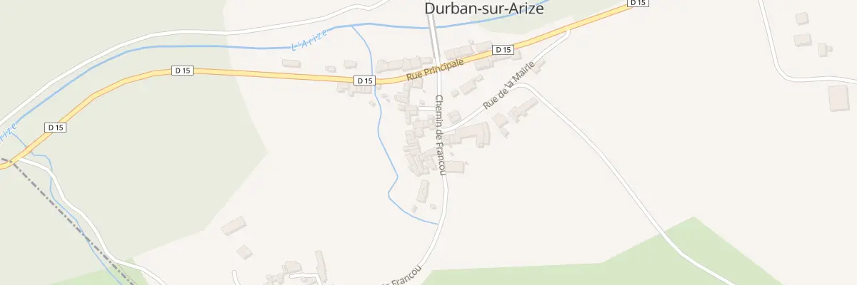 Plan du 16 Che de Francou à Durban-sur-Arize