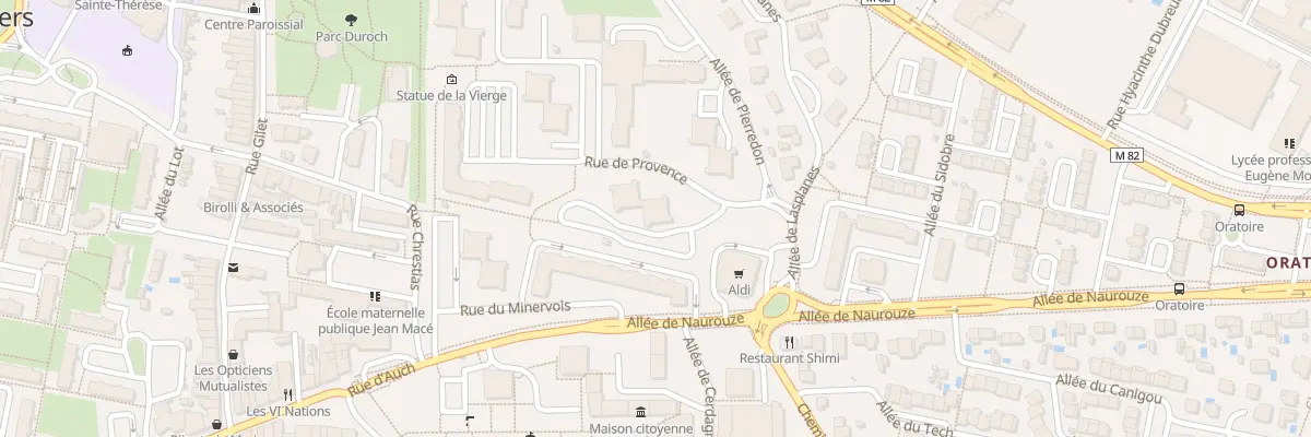 Plan du 3 Rue de Provence à Colomiers