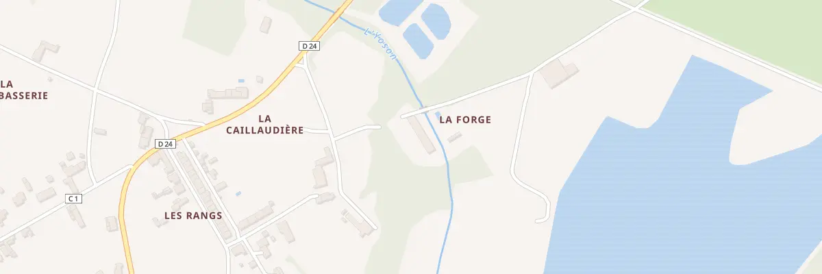 Plan du 2 La Forge à Vendœuvres