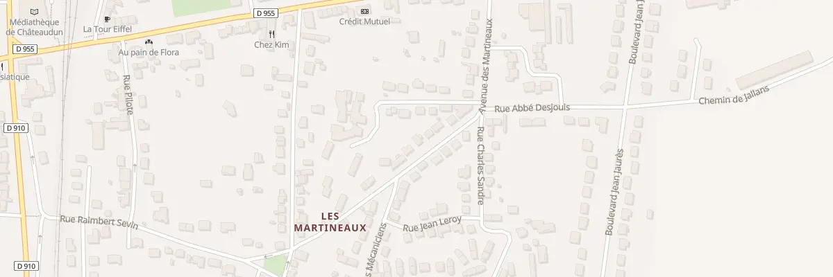 Plan du 14 Av des Martineaux à Châteaudun